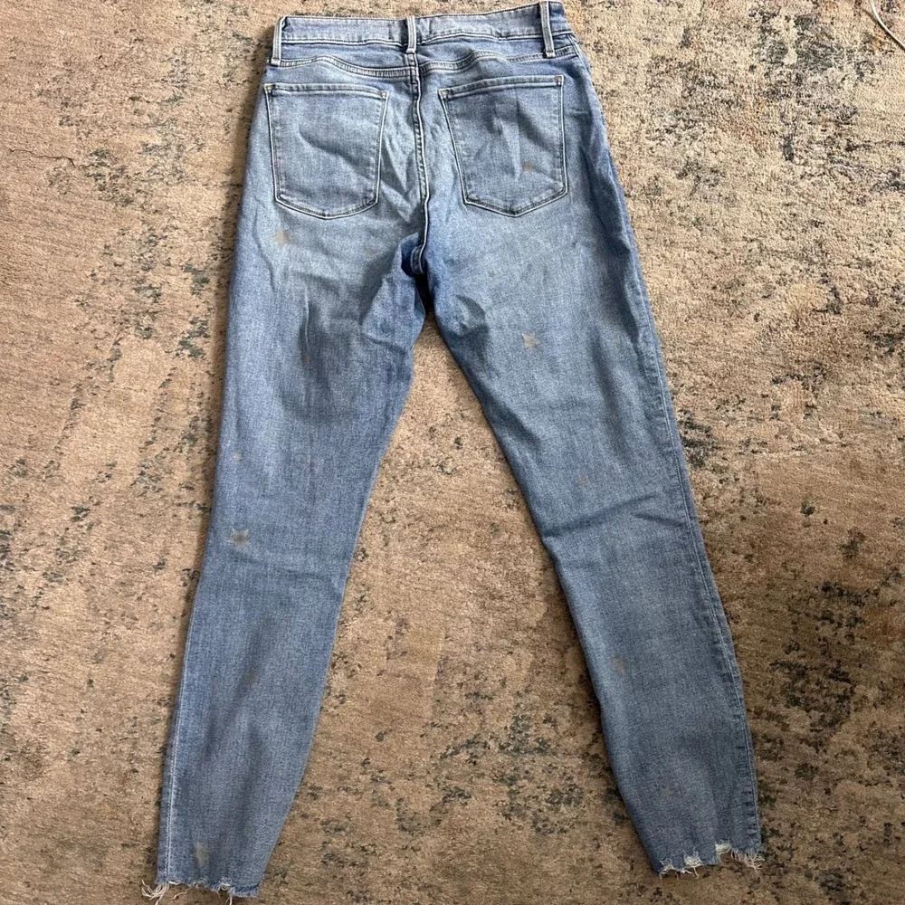 Abercrombie & Fitch Simone High Rise Ankle Star Print Skinny Jeans 28L - Picture 3 of 10